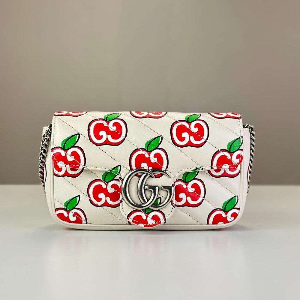 Gucci GG Logo Mini Marmont Shoulder Bag Crossbody